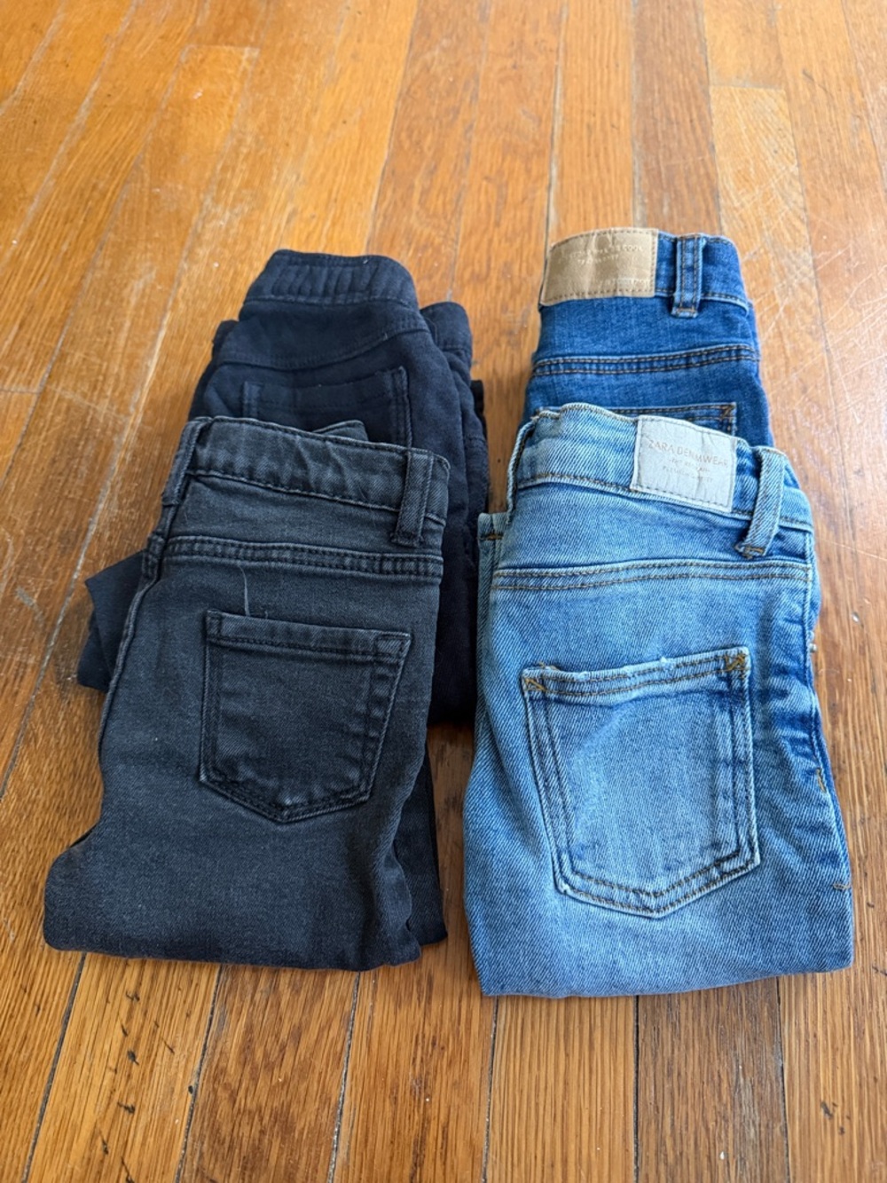 Zara Kids Jeans bundle - Light Blue and Black